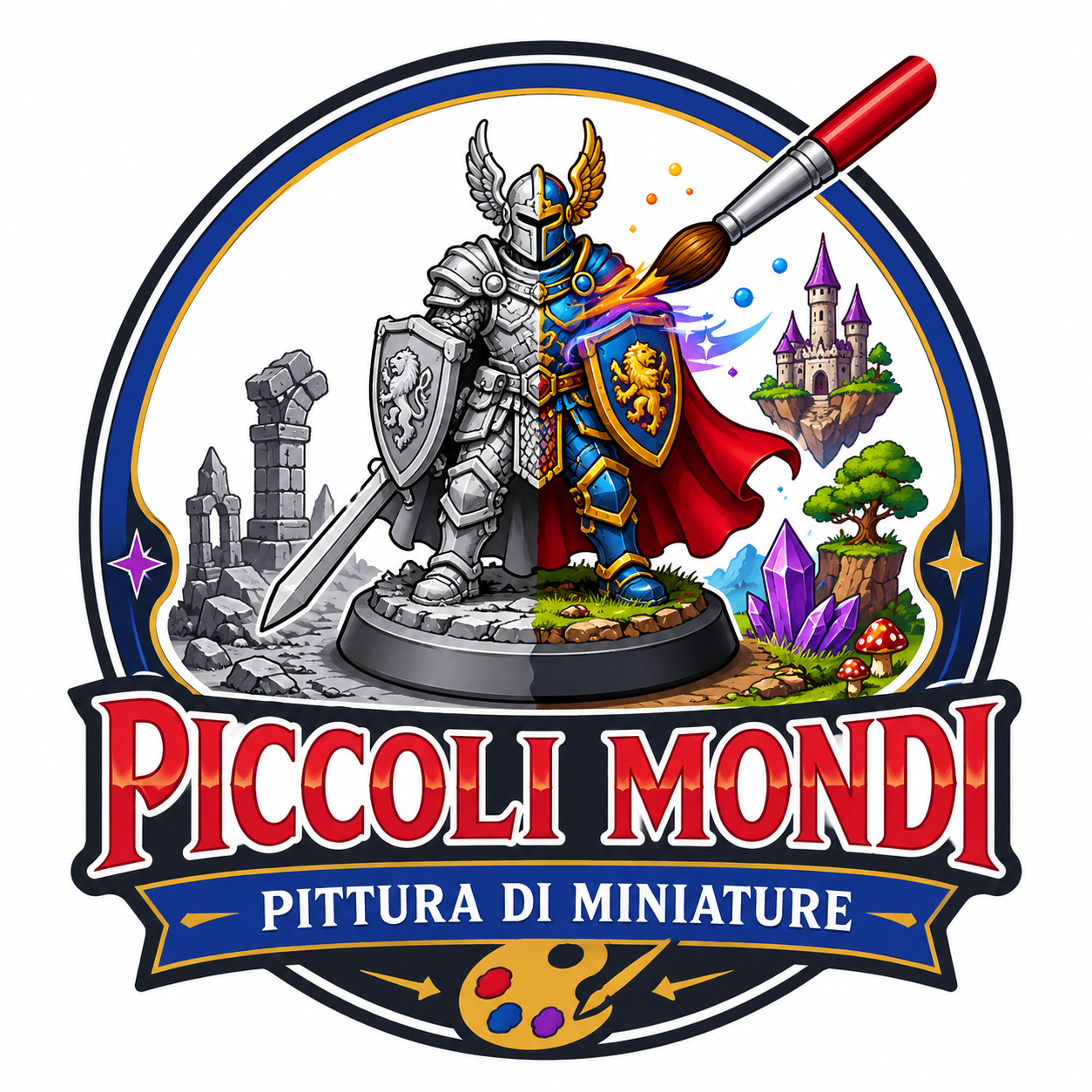 Logo Piccoli Mondi – Pittura di miniature